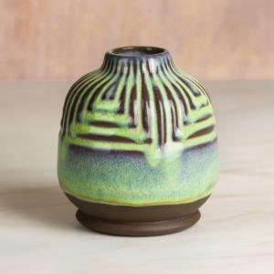 Rounded Bud Vase - 6 pcs- stoneware