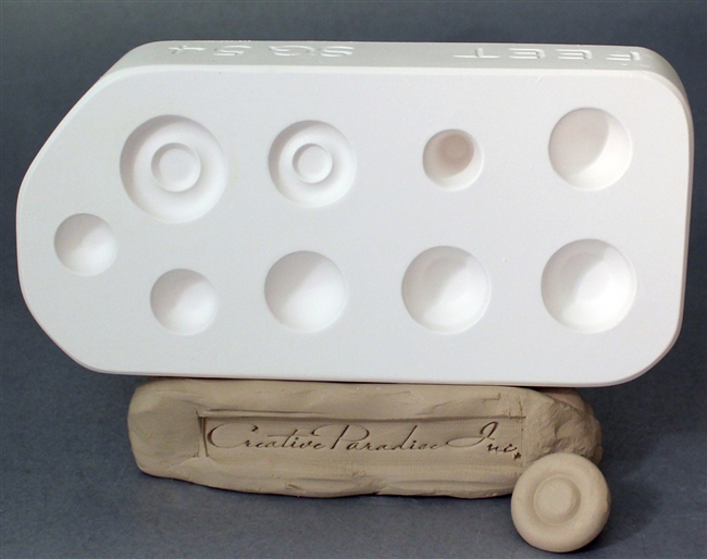 Drückform - Füsse für Schalen und Krüge