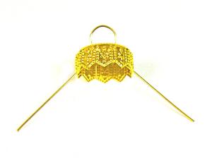 Christbaumkugelhalter Messing extra gross - 10 Stk.