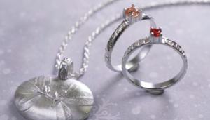 Gemusterter Silberdraht