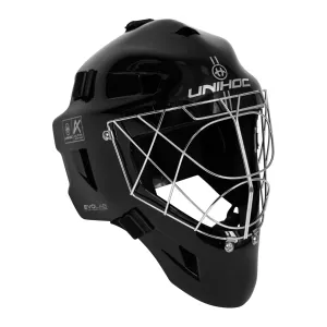 UNIHOC ALPHA PRIME EVOLAB GOALIE MASK BLACK-SILVER