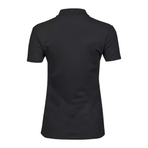 TEE JAYS LUXURY POLO BLACK LADIES