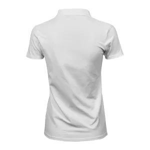 TEE JAYS LUXURY POLO WHITE LADIES