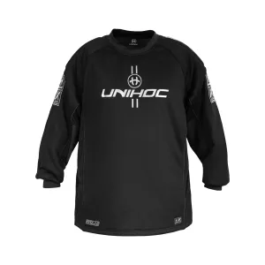 UNIHOC ALPHA EVOLAB GOALIE SWEATER BLACK-SILVER