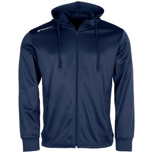 STANNO FIELD HOODED TOP FULL ZIP NAVY