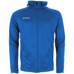 STANNO FIRST HOODED FULL ZIP TOP ROYAL-WHITE