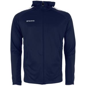STANNO FIRST HOODED FULL ZIP TOP NAVY-WHITE