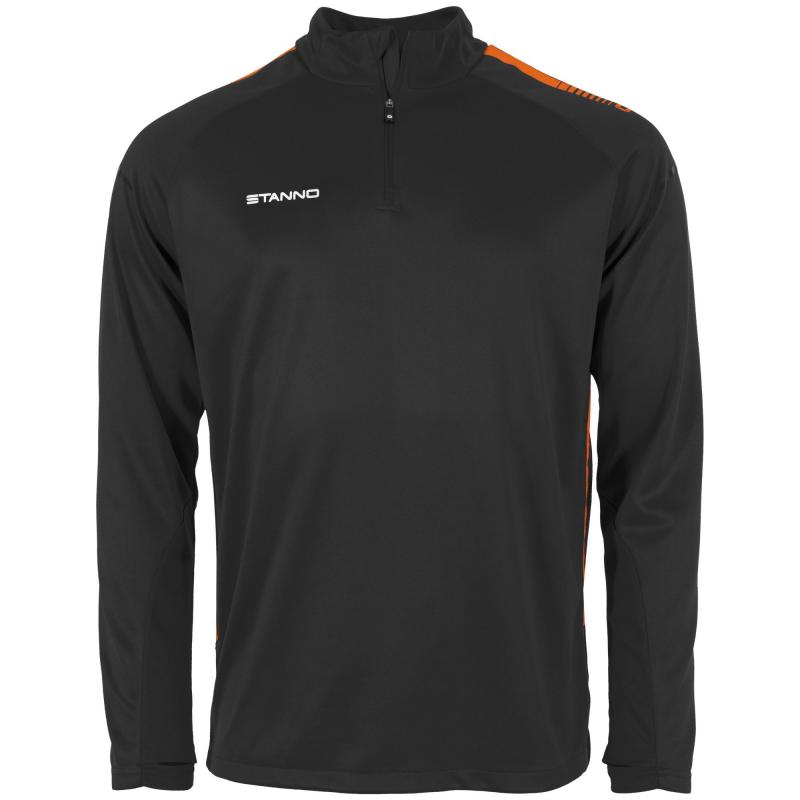 Product Image for STANNO FIRST HALF ZIP TOP BLACK-ORANGE (SMALL)