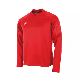 STANNO BOLT QUARTER ZIP TOP RED