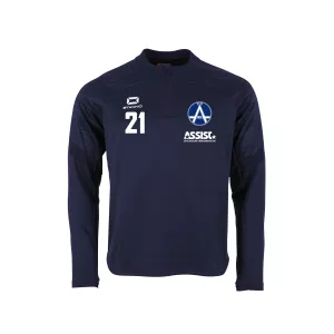 ÄLVSJÖ BOLT QUARTER ZIP TOP NAVY