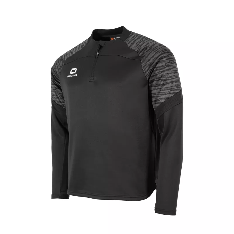 Product Image for STANNO BOLT QUARTER ZIP TOP BLACK-GREY (M)