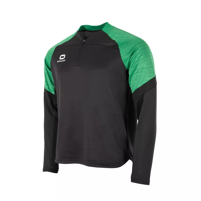 Product Image for STANNO BOLT QUARTER ZIP TOP BLACK-GREEN (S)
