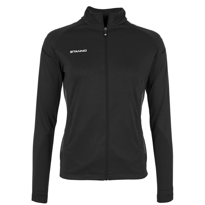 Product Image for STANNO FIRST FULL ZIP TOP LADIES BLACK-WHITE (LARGE)