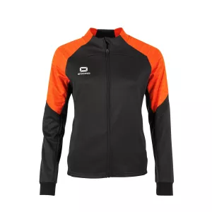 STANNO BOLT FULL ZIP TOP LADIES BLACK-ORANGE