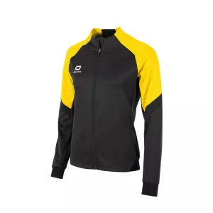 STANNO BOLT FULL ZIP TOP LADIES BLACK-YELLOW