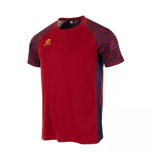STANNO BOLT T-SHIRT SS DARK RED-NAVY