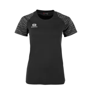 STANNO BOLT T-SHIRT SS LADIES BLACK-GREY