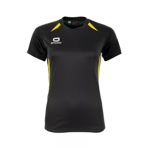 STANNO STADIO T-SHIRT SS LADIES BLACK-YELLOW