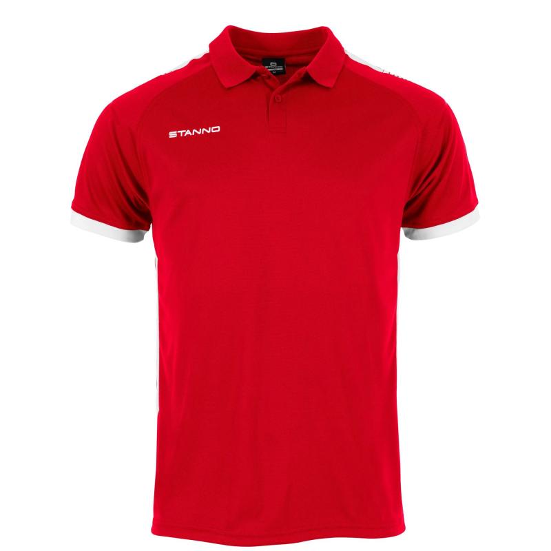 Product Image for STANNO FIRST POLO SHIRT RED-WHITE (MEDIUM)