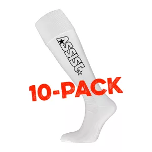 ASSIST BOLASTRUMPA VIT/SVART 10-PACK