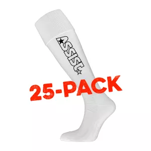 ASSIST BOLASTRUMPA VIT/SVART 25-PACK