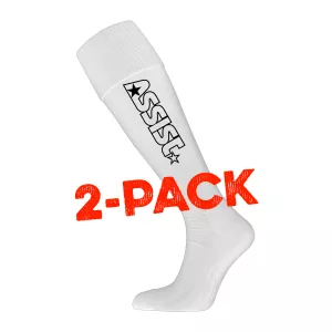 ASSIST BOLASTRUMPA VIT/SVART 2-PACK