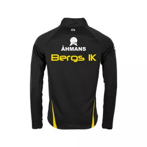 BERGS IK STADIO QUARTER ZIP TOP BLACK-YELLOW