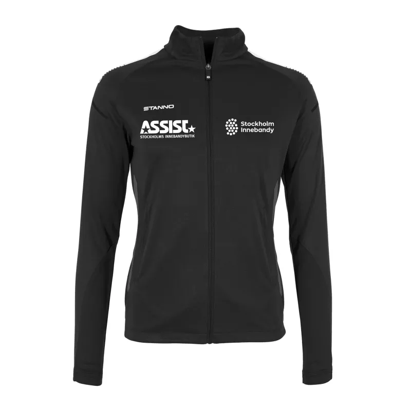 Product Image for STIBF FIRST FULL ZIP TOP LADIES BLACK-WHITE (LARGE)