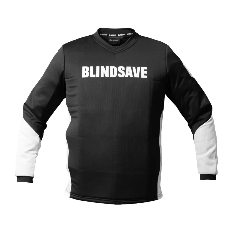 Product Image for BLINDSAVE LITE GOALIE JERSEY BLACK/WHITE JR (150/160CL)