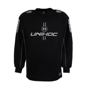 UNIHOC GOALIE SWEATER ALPHA BLACK/SILVER