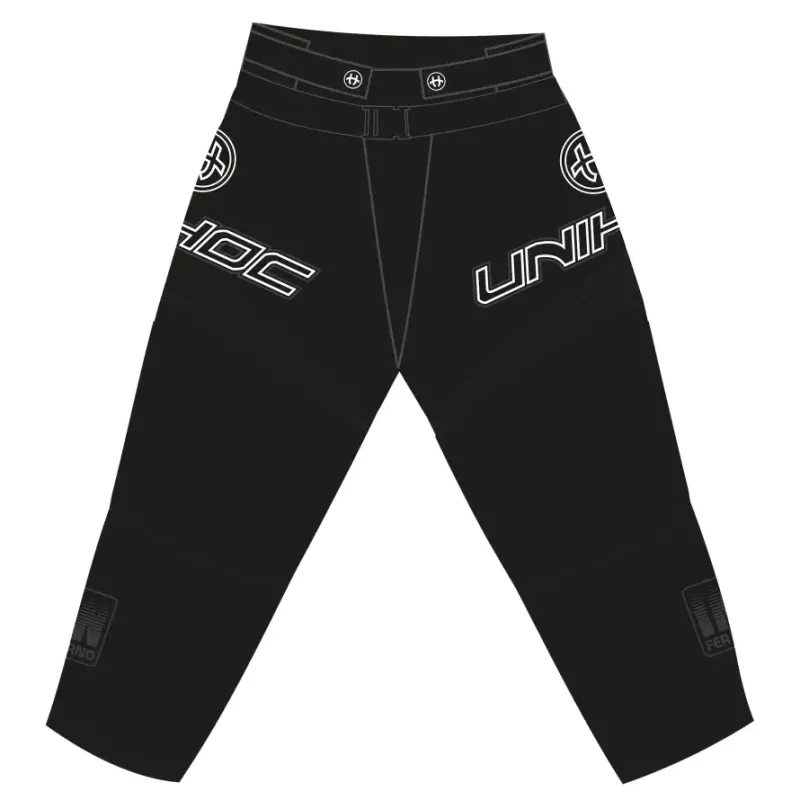 Product Image for UNIHOC GOALIE PANTS INFERNO ALL BLACK (MEDIUM)