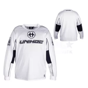 UNIHOC GOALIE SWEATER INFERNO ALL WHITE