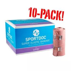 SPORTDOC SUPER ELASTIC BANDAGE 10-PACK