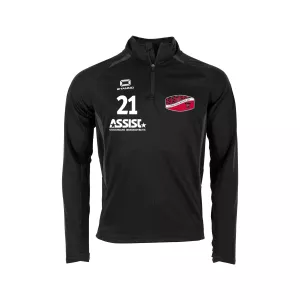 TT IBK STADIO QUARTER ZIP TOP BLACK-GREY