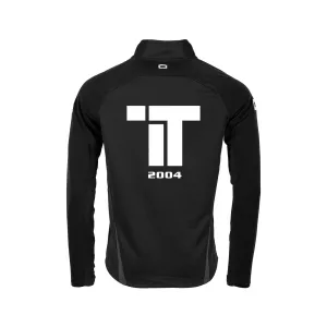 TT IBK STADIO QUARTER ZIP TOP BLACK-GREY