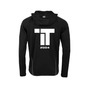 TT IBK STADIO HOODED FULL ZIP TOP BLACK-GREY