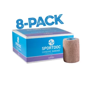 SPORTDOC COHESIVE BANDAGE 8-PACK