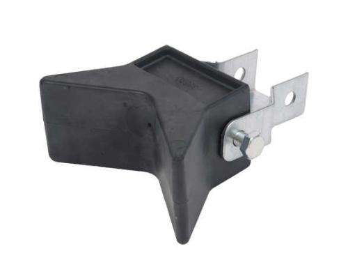 NOSSTÖD ENKEL SVART GUMMIKLYKA