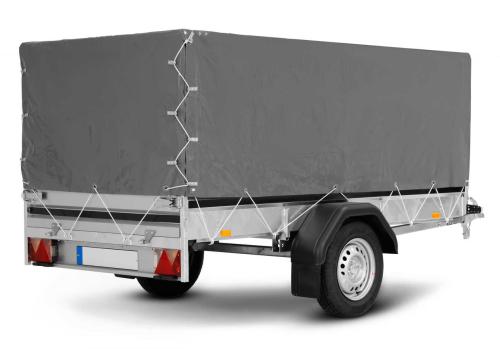 KAPELLDUK NÄTGRINDAR 2670x1360x860 GRÅ M LOCKSTÖD - L