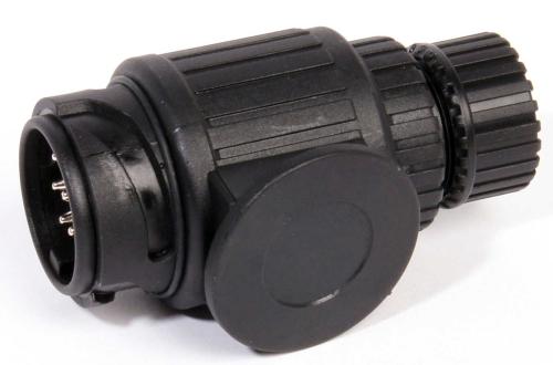 HANKONTAKT 13POL SKRUVANS PLAST SVART