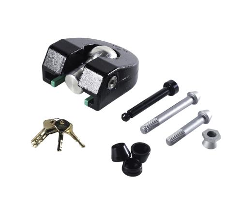 SLÄPVAGNSLÅS COMBILOCK GRÖN F AK7/160/300/K7,5/14 4 NYCKLAR B: 60mm