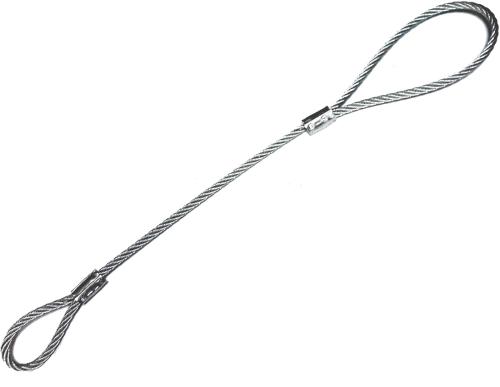 SÄKERHETSWIRE D5 L394 (DUBBLA ÖGLOR) OBROMSADE V-DRAG