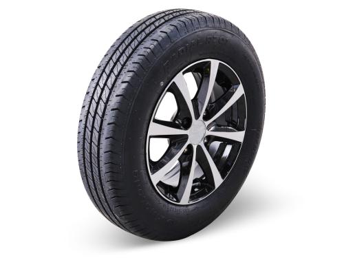 HJUL SOMMAR 155/80R13 5x112 500KG ALU FÄLG SVART 10 EKER