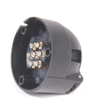 HONKONTAKT 7POL SKRUVANS PLAST SVART