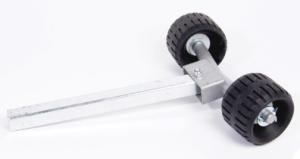 SIDORULLSHÅLLARE LEDBAR MED SVARTA RULLAR 40x40 ES