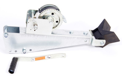 VINSCHINFÄSTNINGSKONSOL MED VINSCH OCH STÄVSTÖD SVART ES