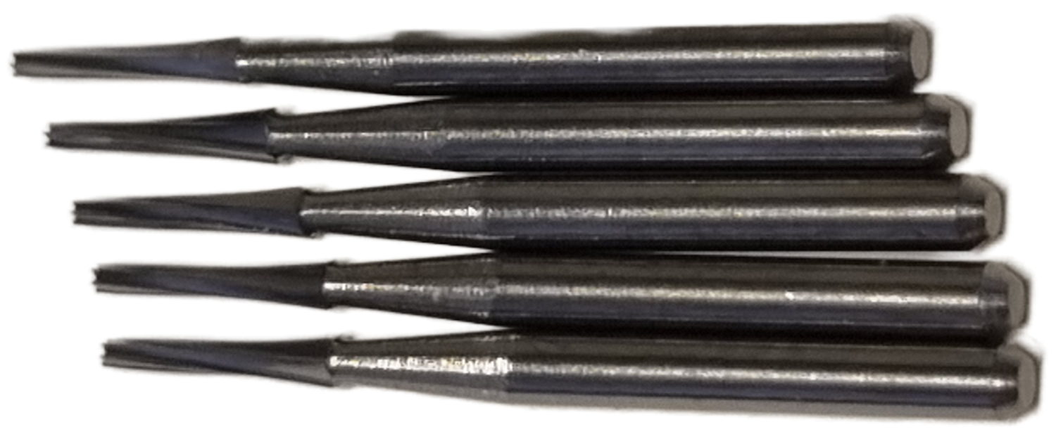 Stenskottsborr Spetsig 0,7mm 5-pack, Hårdmetall
