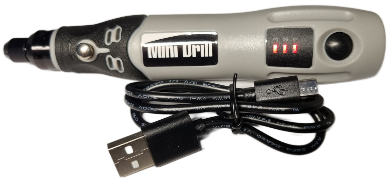 Borrmaskin 4,2V Trådlös/Uppladdningsbar USB