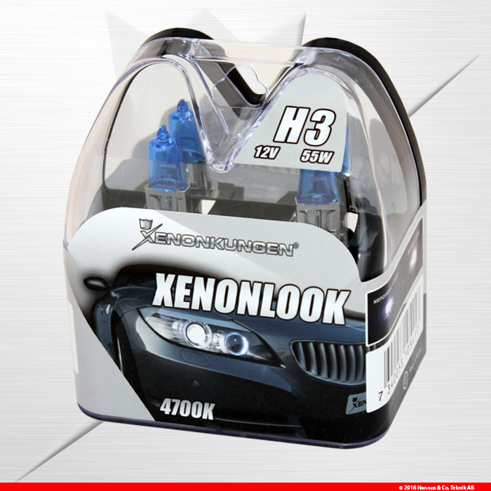 Halogenlampor H3 Xenonlook 4700K