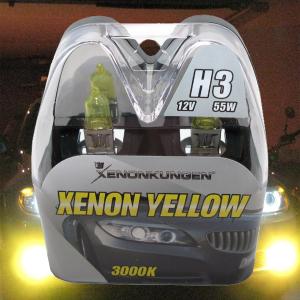 Halogenlampor H3 Xenonlook Gul